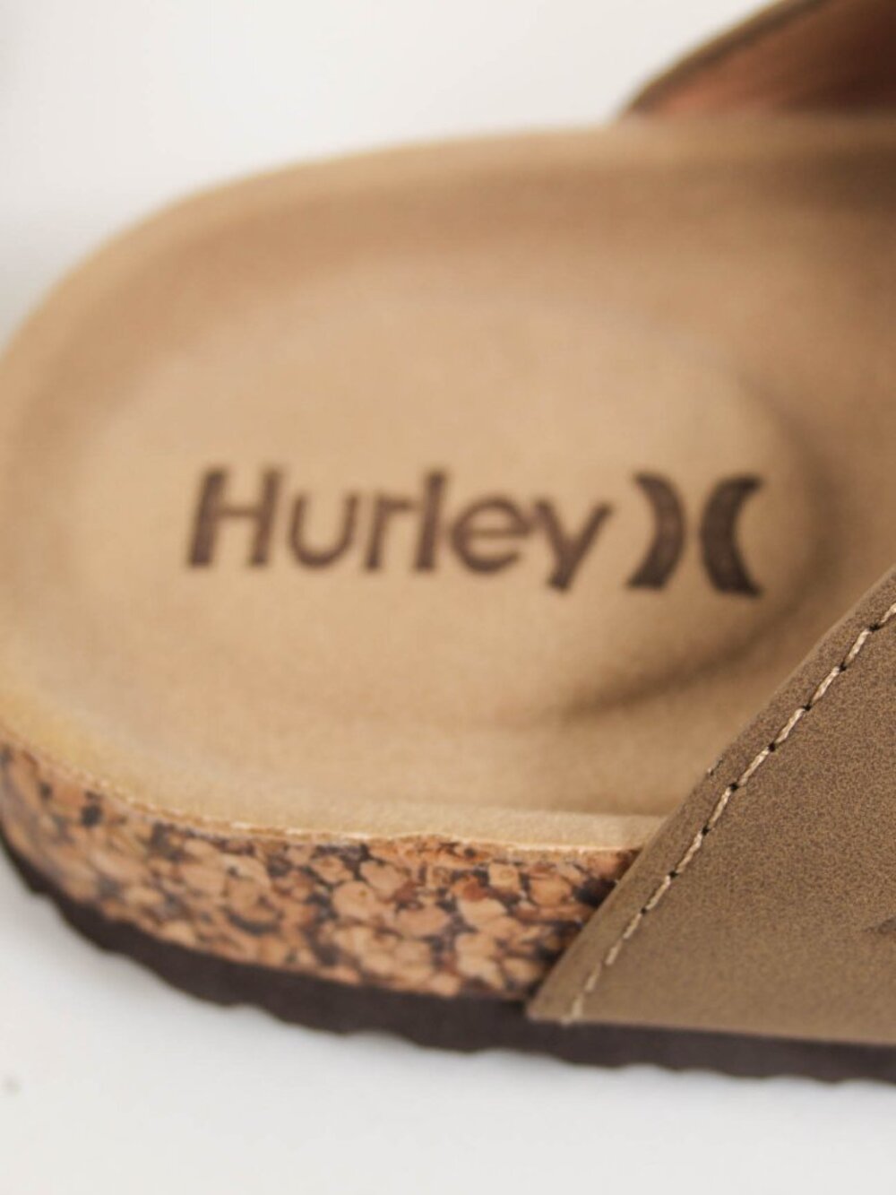 Hurley Tan Faux Suede Buckle Clogs Kids Size 2 - Picture 3 of 5